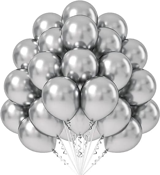 2 Dozen Silver Balloon
